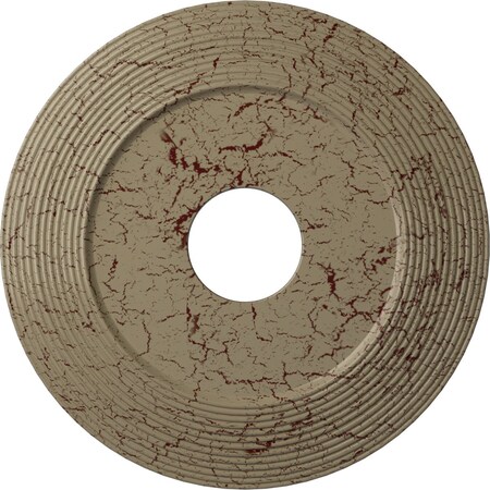 Ekena Millwork Adonis Ceiling Medallion (Canopies up to 10 1/4"), 16 1/8"OD x 3 5/8"ID x 1"P, Gobi Desert Crackle CM16ADGDC